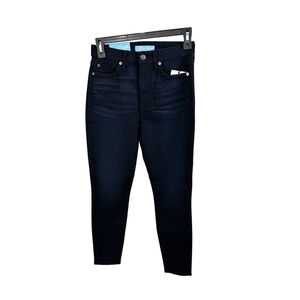 NWT 7 For All Mankind Blair High Waist Ankle Skinny Dark Wash Jeans Size 26